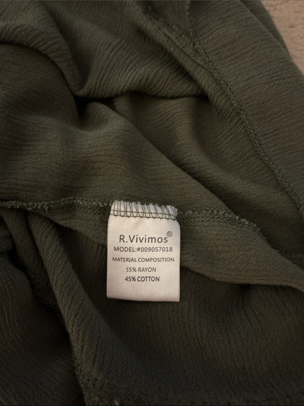 Olive Green Ruffle Maxi Dress - Picture 7 of 7